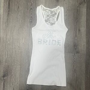 White Lace Women's Tank Top